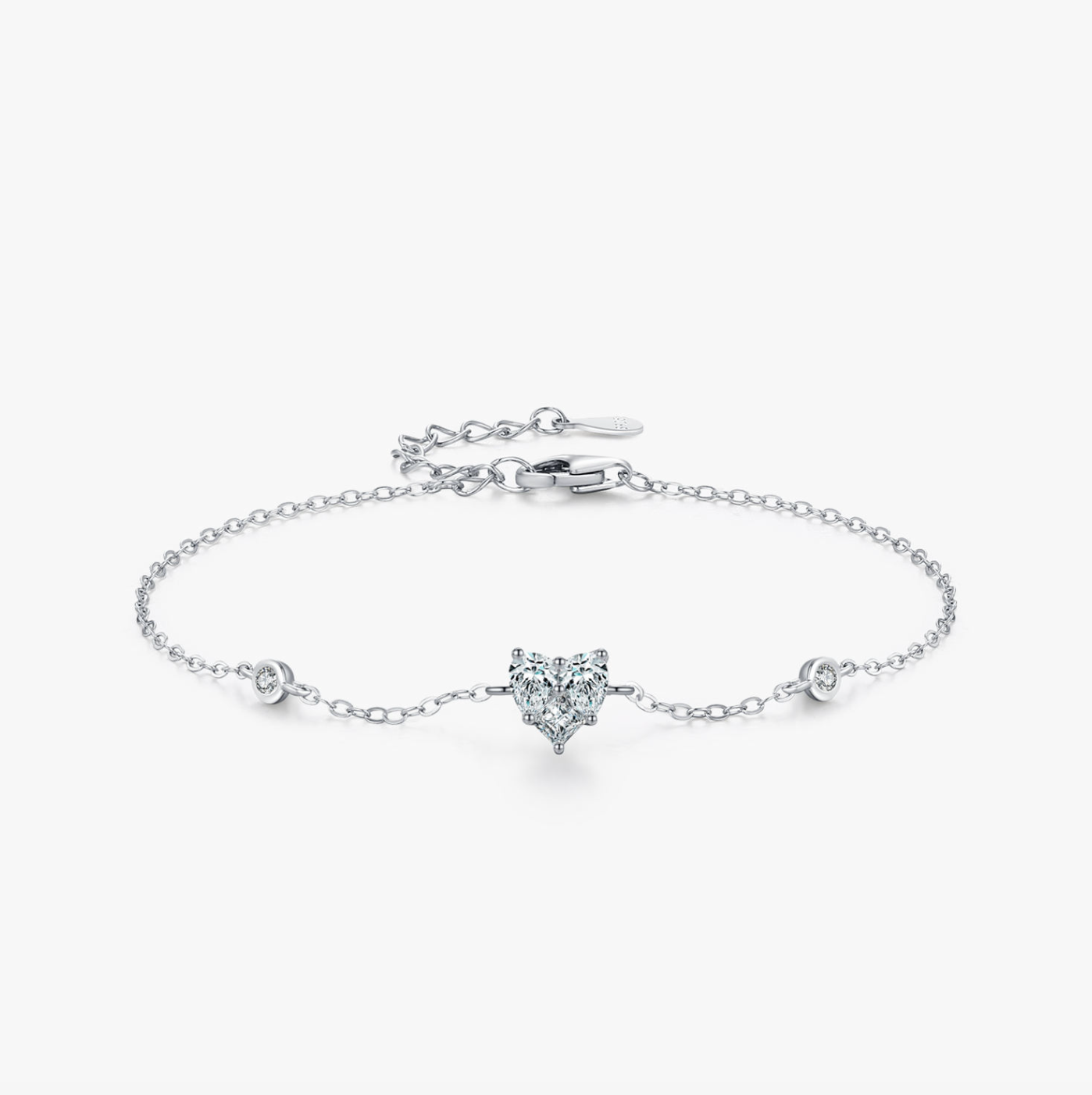Sterling Silver Heart Bracelet for Women