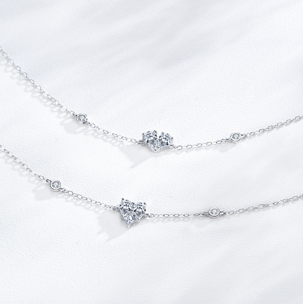 Sterling Silver Heart Bracelet for Women