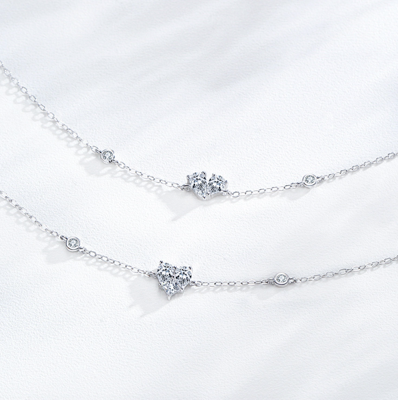 Sterling Silver Heart Bracelet for Women