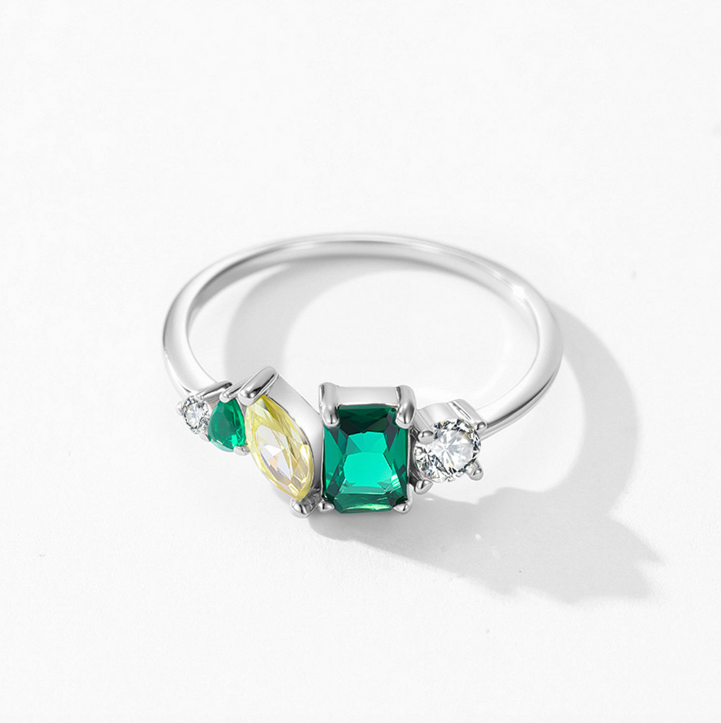 Vintage Rectangle Engagement & Wedding Band Fine Jewellery