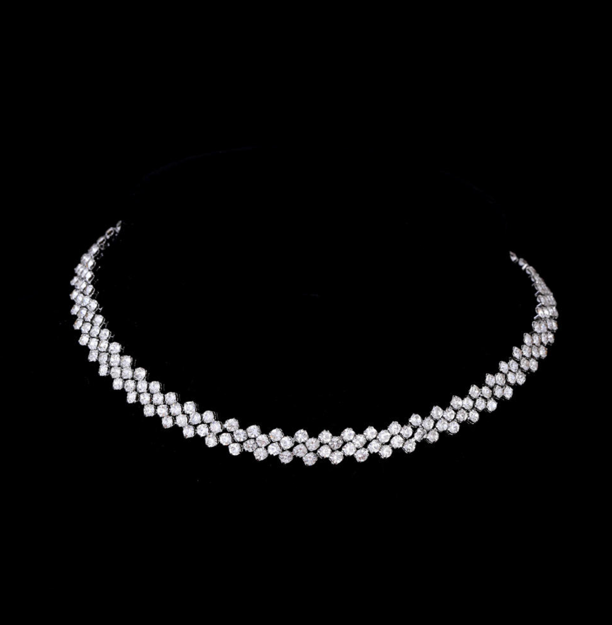 Luxury 925 Sterling Silver Zircon Necklace for Women